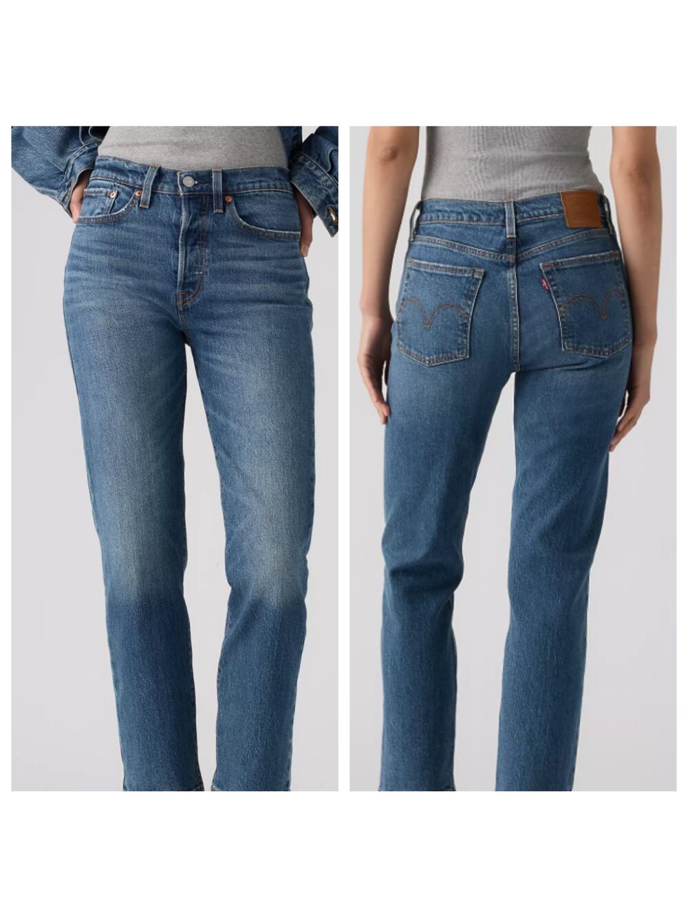 Levi's Wedgie Straight jeans High Rise Button fly Size 27” x 30”